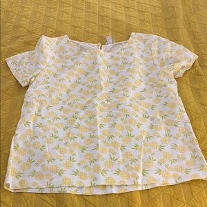 Floral Yellow and Green Top